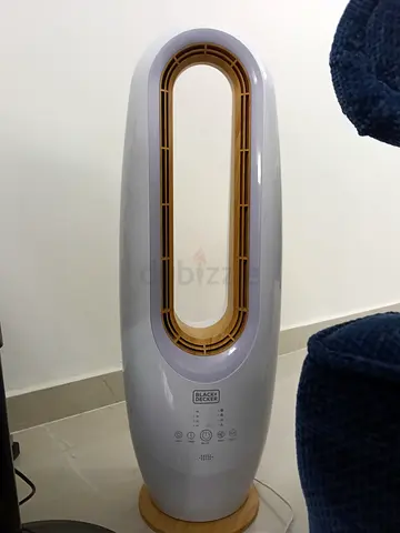 Black+Decker bladeless tower fan - white, good condition