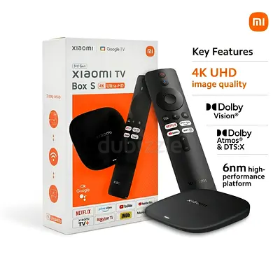 Xiaomi TV Box S (3rd Gen) 4K Android TV Media Streaming Box