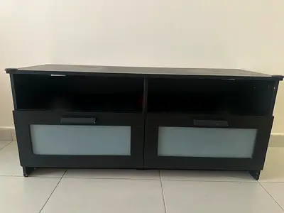 IKEA Dark brown TV stand / entertainment unit with storage drawers