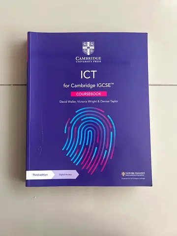 Cambridge IGCSE ICT Coursebook (Third Edition) - Cambridge University Press