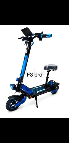 F3 Pro Electric Scooter with Seat - Powerful Dual Motor, Foldable