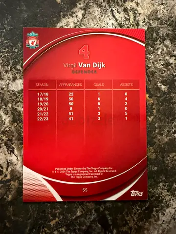 Football card Diego Jota- Emiliano Martinez - Van dijk - Trading card