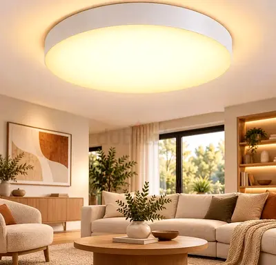 Round LED Ceiling Light - Warm White 3000K, 60W pack of 2