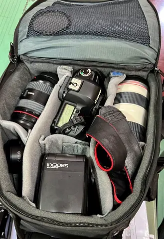 Canon DSLR Kit with 24-70 & 70-200 Lenses + Bag (Used), AED 5k negotiable