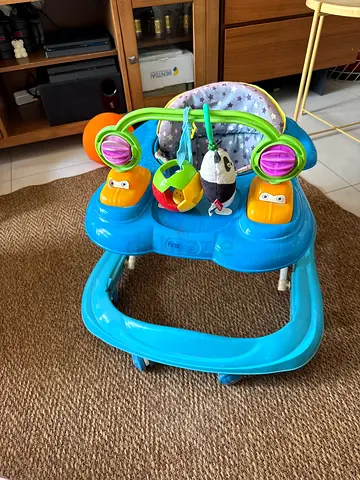 Lightweight baby walker with activity toys - good used condition