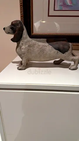 Handmade Ceramic Dog Sculpture - Vintage Decorative Figurine