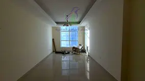 Spacious 2BR apartment in Al Mamzar with open-view balcony. Includes free A/C, parking, gym & pool. 