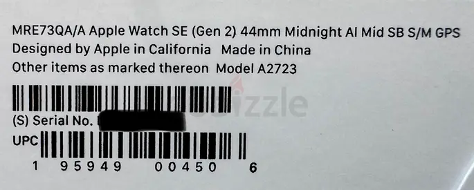 Apple Watch SE (Gen 2) 44 mm