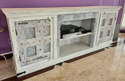 Antique Boho Chic solid wood cabinet