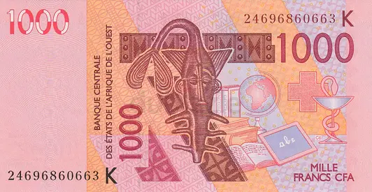 SENEGAL (WAS) 1000 FRANCS BANKNOTE 2003