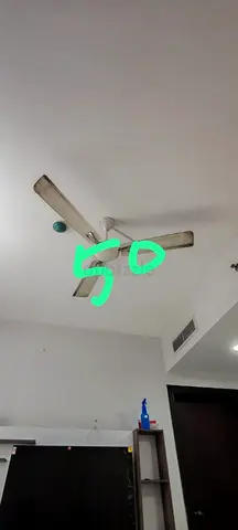 Used 3-Blade Ceiling Fan - Functional, Needs Cleaning