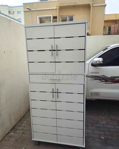 White shoes rack with Multiple Doors and Drawer - brand new