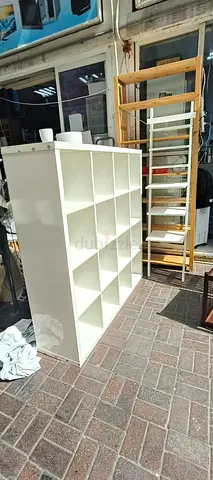 IKEA white Kallax-style 16-cube shelf unit - good used condition