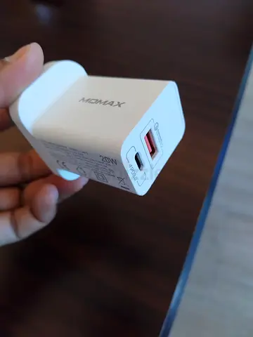 Momax 20W USB-C + USB-A Fast Charger - White