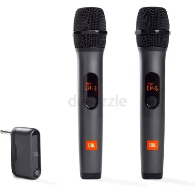 JBL Wireless 2 Microphone System, High Vocal Quality, Rechargeable UHF Dual Channel Wireless Receive