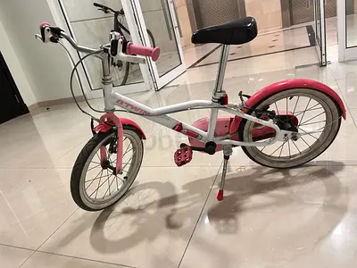 White & Pink Children's Bicycle - 16 inch, good condition