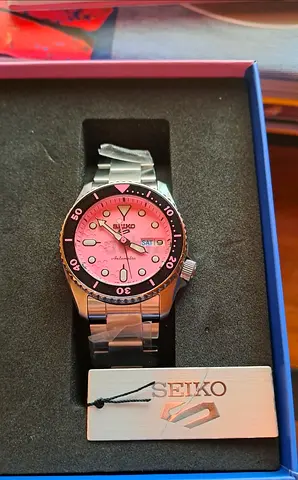 Seiko PINK PANTHER Limited edition , seiko 5 series 38mm