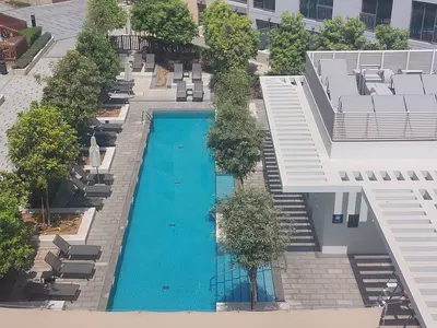 Amazing spacious 2bhk apartment with pool view rent 90k