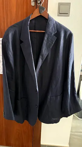 Men's navy linen blazer - size xl