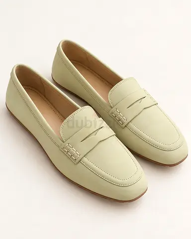 New Sam Edelman Tucker Leather Loafers – Pistachio – US 8.5