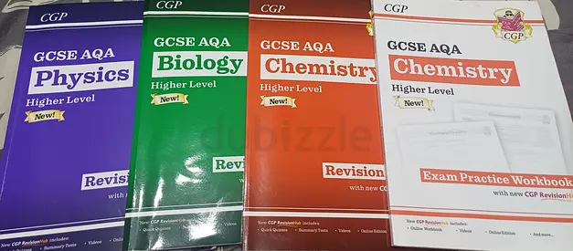 CGP GCSE AQA Triple Science Revision Bundle - Higher Level (Bio, Chem, Phys + Workbook)