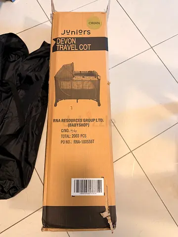 Juniors Devon Travel Cot with Carry Bag - Used
