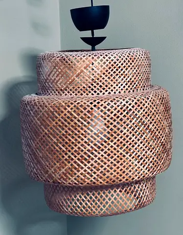 Handwoven Rattan Pendant Light - Natural Woven Lampshade