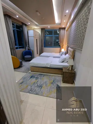 Furnished Studio For Rent Ajman Corniche Baren Bldg | Separate Kitchen All Bills Inc | AED 3500 Monthly