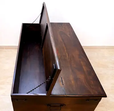 Marina Solid Wood Storage Trunk / Coffee Table with Lift-Top