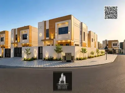 Luxury corner villa for sale in Ajman | 3 bedrooms | Near Safeer Mall | Freehold directly from the owner; registration fees included.