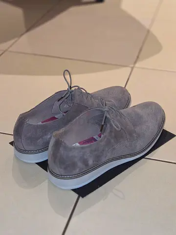 Men's Grey Suede Casual Shoes