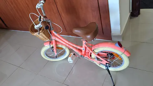 Used Coral Kids Cruiser Bike with Basket - Good Condition