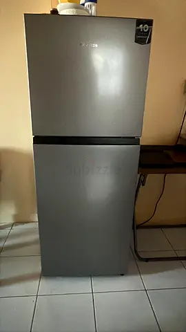 Stylish Silver Frost-Free Refrigerator with Inverter Compressor, twist ice maker.