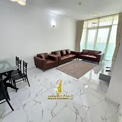 Furnished Two-bedroom apartment with a living room for monthly rent in Ajman – Al Rashidiya ✔️