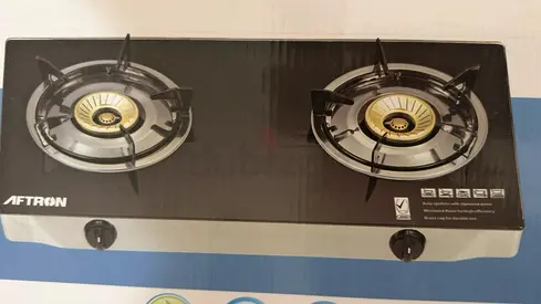 Aftron Two Burner Gas Stove - New in Box