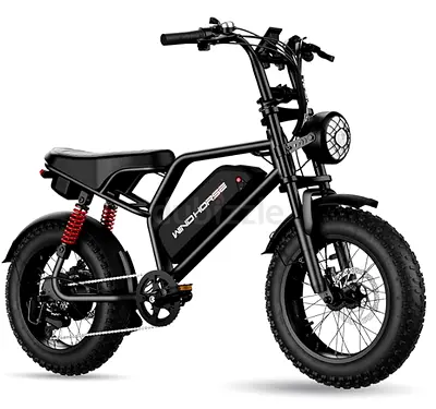 V8 Mini Harley Electric Bike 48V 15.6Ah 750W Motor
