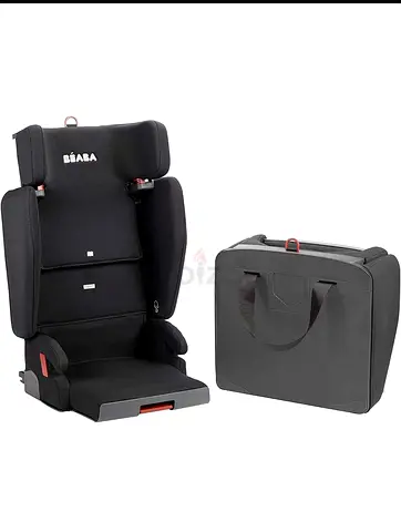 Beaba Highback Booster Car Seat with Travel Carry Bag - Black