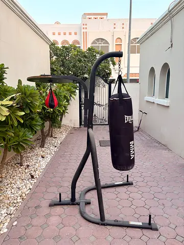 Boxing stand with bag