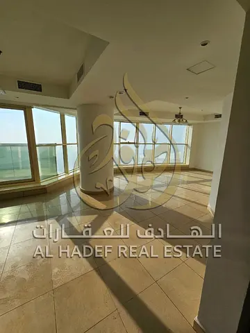 3-Bedroom Apartment for Rent in Sharjah, Gulf Sea View, Open-View Balcony, Very Spacious Layout, Fr