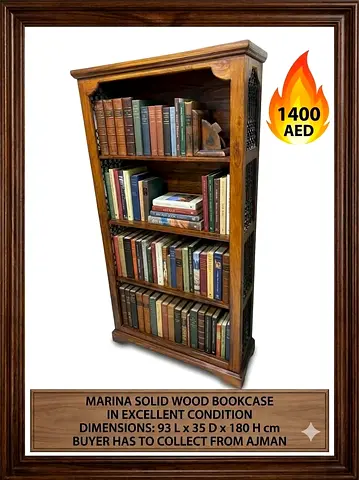 Marina solid wood bookcase