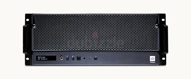 Media server D3 4×4 Pro 4x Dual Link DVI Output