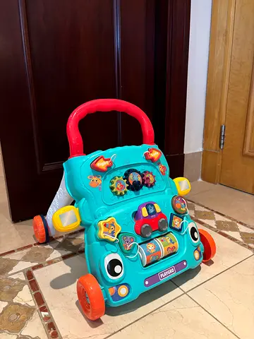 Baby push walker activity toy with lights and sounds - excellent condition
