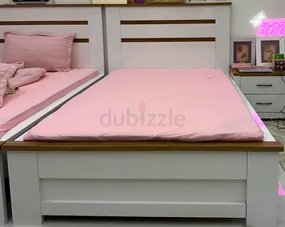 2 Single bed (120x200) including medical mattress and 2 side tables - execelent condition