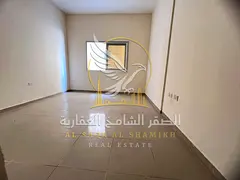 Studio for rent in Al Butina, Sharjah, featuring an open view, air conditioning, and central gas. Pa