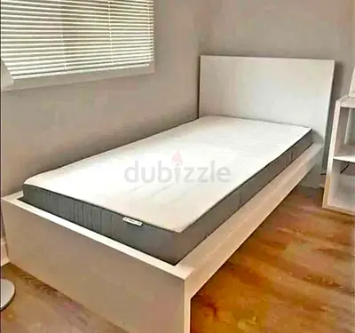 IKEA malam bed with mattress 90x200cm