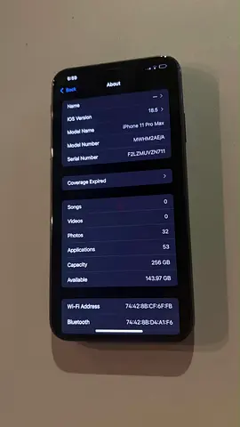iPhone 11 Pro Max 256GB - Space Gray, Good Condition