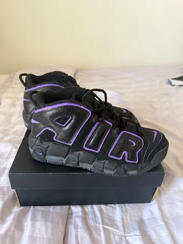 Black Nike Air More Uptempo sneakers