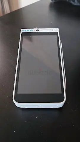 Used white touchscreen smartphone — basic Android device