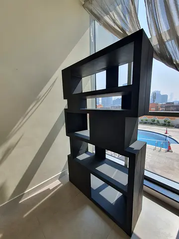 Metal display cabinet/room divider/bookshelf