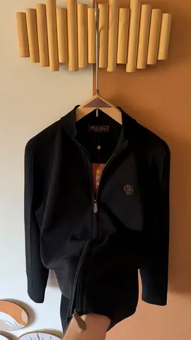 Loro piana Black zip-up men's sweatshirt jacket -